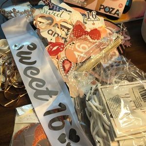 Sweet 16 Rose Gold Photo props lot
